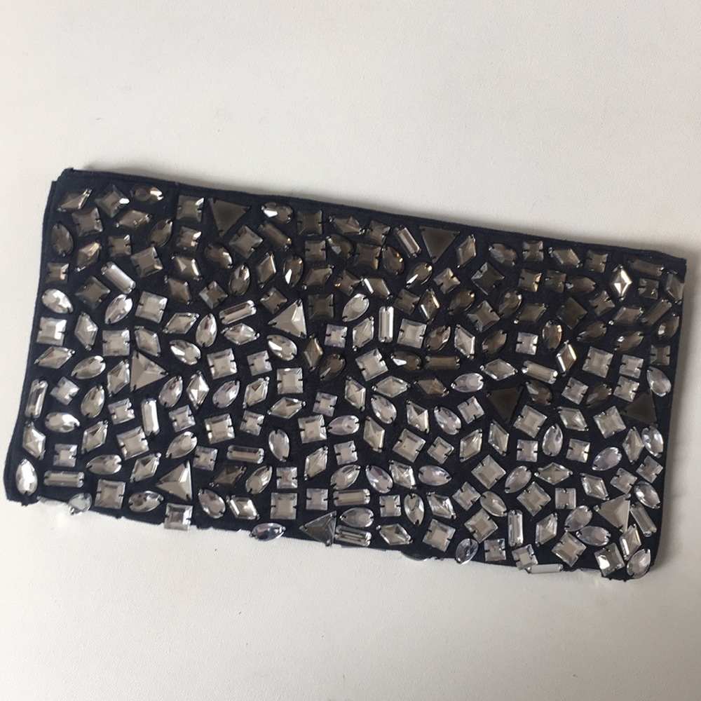 Ombré Chunky Stone Bling Clutch